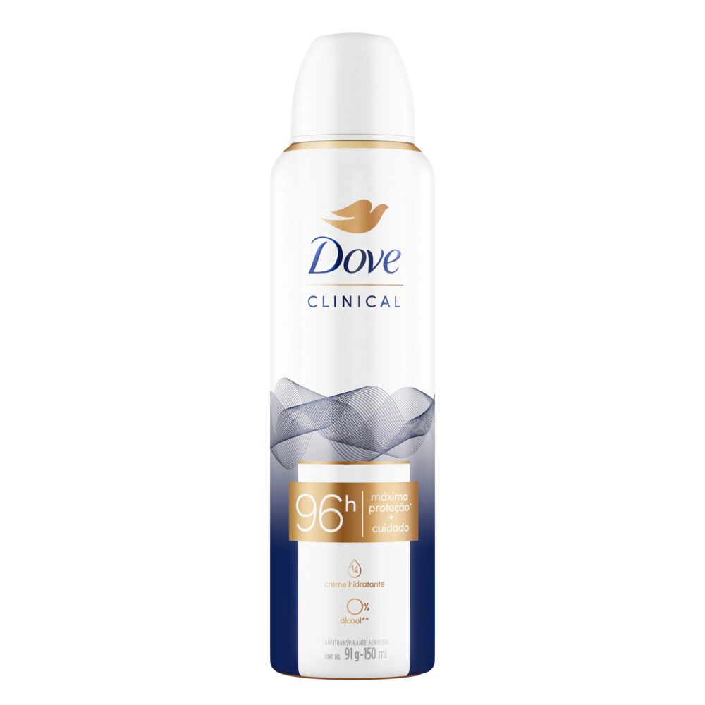 Desodorante Antitranspirante Aerosol Dove Clinical Original Clean 150ml