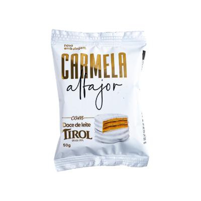 Alfajor Chocolate Branco com Doce de Leite Carmela 50g