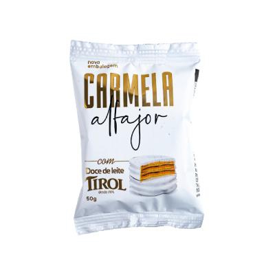 Alfajor Chocolate Branco com Doce de Leite Carmela 50g