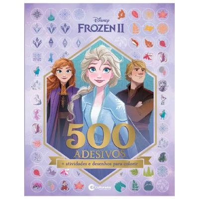 Livro Infantil Culturama com 500 Adesivos Frozen