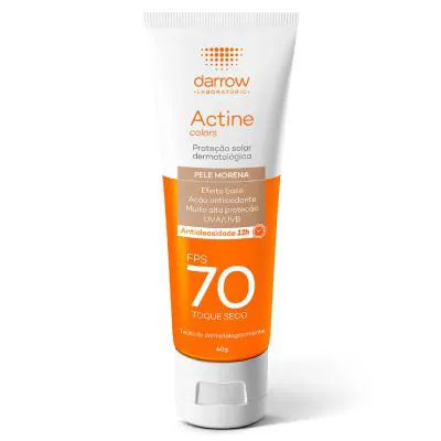 Protetor Solar Facial Actine Pele Morena FPS70 40g