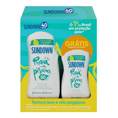 Kit Sundown Praia E Piscina Fps50 Com Protetor Solar 200Ml + 120Ml Grátis preço
