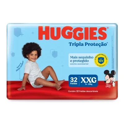 Fralda Huggies Tripla Proteção XXG - 32 Fraldas
