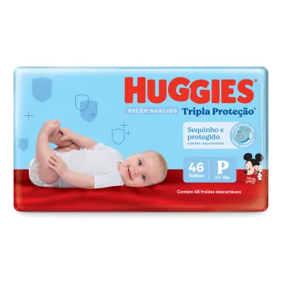 Fralda Huggies Tripla Proteção P - 46 Fraldas