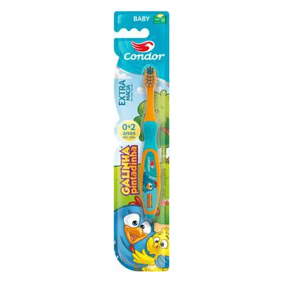 Escova Dental Condor Galinha Pintadinha Baby Extra Macia 0 á 2 anos