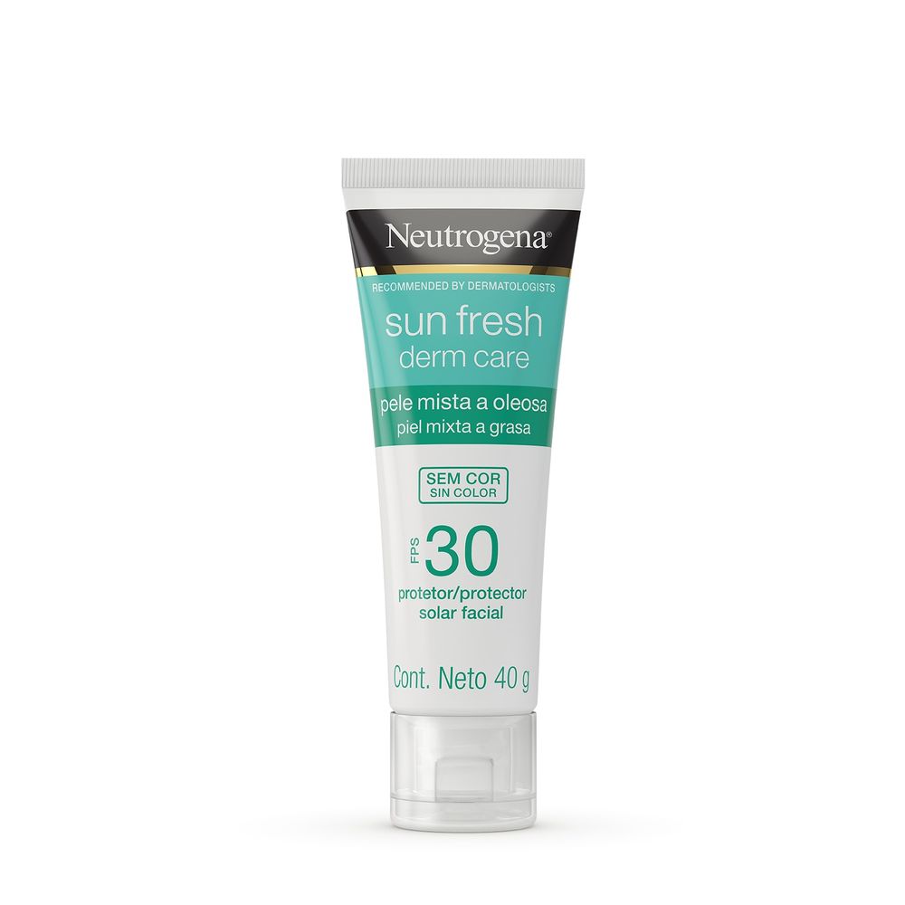 Protetor Solar Facial Neutrogena Sun Fresh Derm Care Sem Cor FPS30 40g