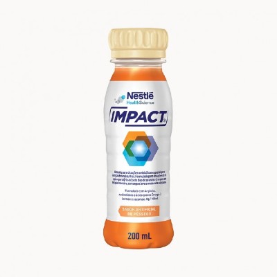 Suplemento Alimentar Líquido Nestlé Impact Pêssego 200ml