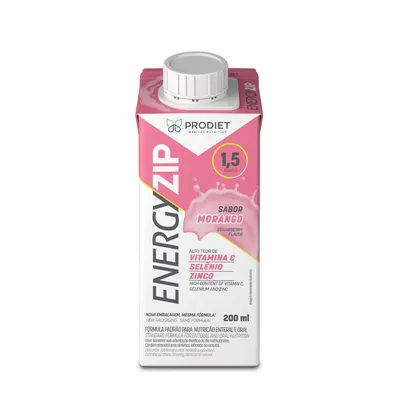 Suplemento Alimentar Prodiet Energyzip Morango 200ml