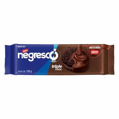 Biscoito Recheado Nestlé Negresco Chocolate com Cobertura de Chocolate 120g