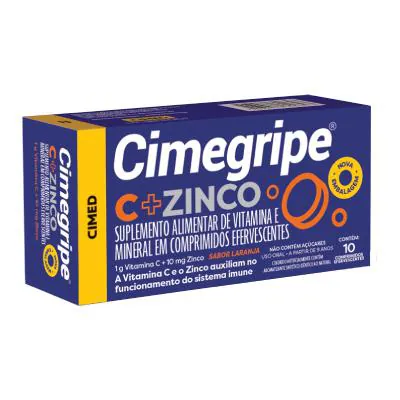 Cimegripe C+Zinco 10 Comprimidos
