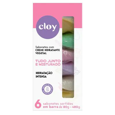 Kit Sabonete Cloy Beauty Sortidos 6 Unidades