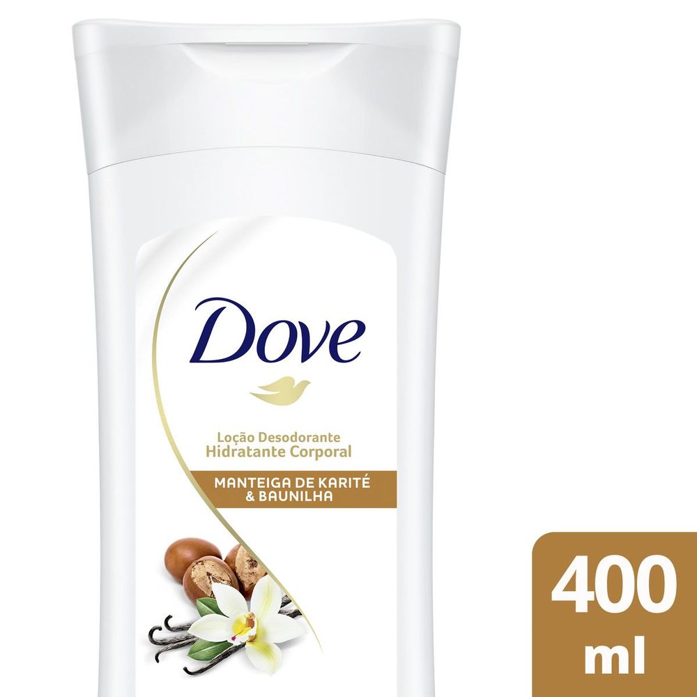 Loção Hidratante Dove Manteiga de Karité e Baunilha 400ml