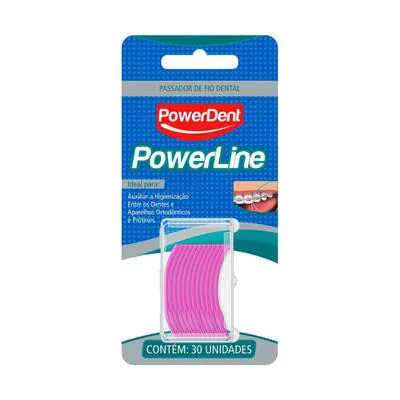 Passa Fio Dental Powerdent 30 Unidades