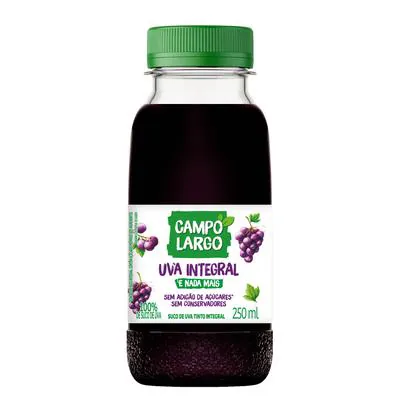 Suco de Uva Campo Largo Integral 250ml