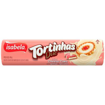 Biscoito Recheado Isabela Tortinhas Due Cheese Cake Goiaba 140g