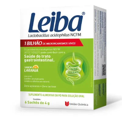 Leiba Laranja 6 Sachês 4g