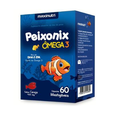 Suplemento Alimentar Peixonix Ômega 3 Maxinutri 60 Cápsulas Mastigáveis