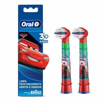 Refil Escova Dental Elétrica Infantil Disney Oral-b Carros 2 Unidades