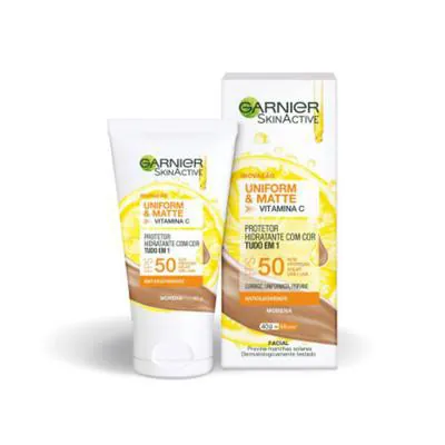 Protetor Solar Hidratante Loreal Garnier Uniform&Matte FPS50 Morena 40g