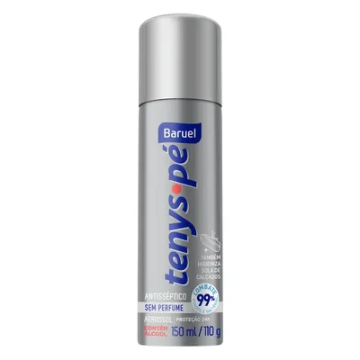 Talco Tenys Pé Baruel Aerosol Sem Perfume 110g