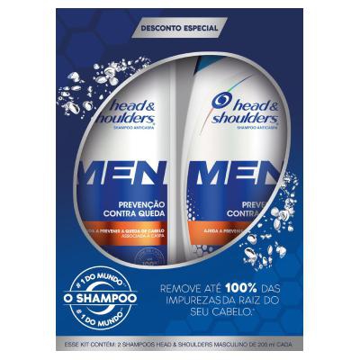 Kit Shampoo Head e Shoulders Prevenção Contra Queda 200ml 2 Unidades