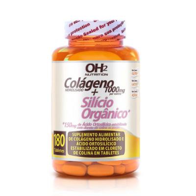 Colágeno 1000mg + Silício Orgânico 150mg Oh2 180 Tabletes