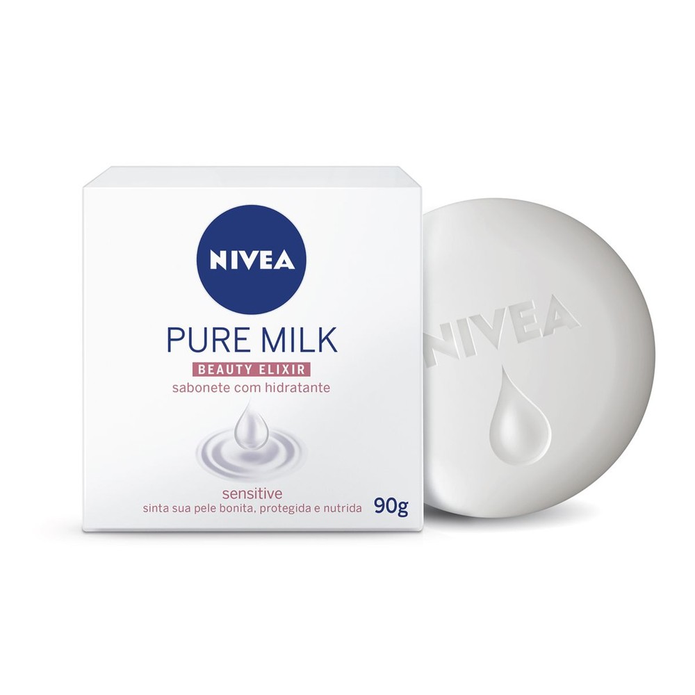 Sabonete em Barra Nívea Pure Milk Sensitive 90g