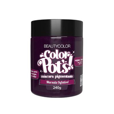 Máscara Pigmentante Beauty Color Color Pot's! Marsala Infalível 240g