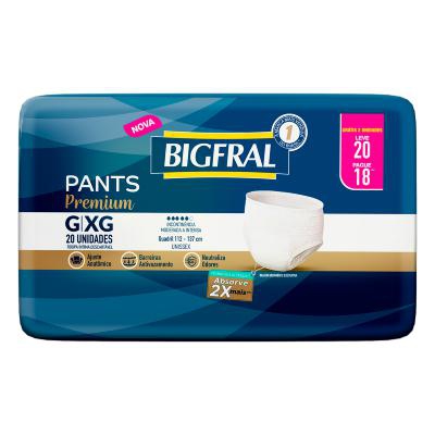 Roupa Íntima Bigfral Pants Premium G/XG Leve 20 Pague 18