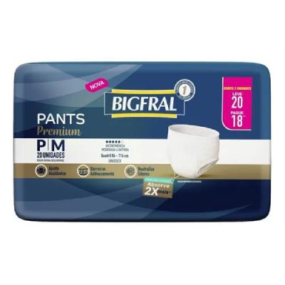 Roupa Íntima Bigfral Pants Premium P/M Leve 20 Pague 18