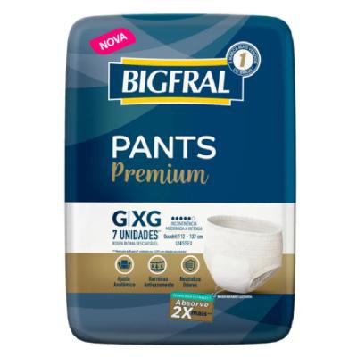 Roupa Íntima Bigfral Pants Premium G/XG 7 Unidades