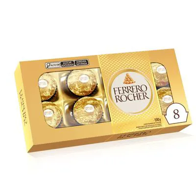 Bombom Ferrero Rocher 8 Unidades