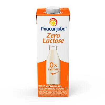 Leite Semi Desnatado Piracanjuba Zero Lactose 1 Litro