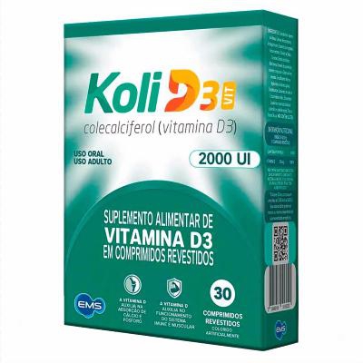 Vitamina D Koli D3 2000Ui 30 Comprimidos