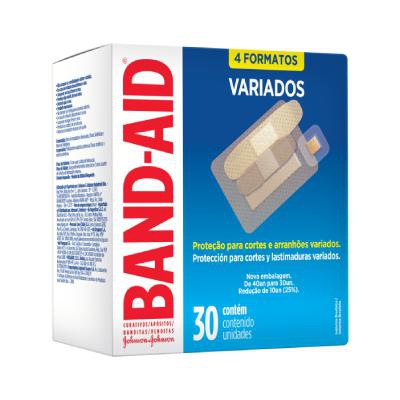 Curativo Band-Aid Transparente Variados 30 Unidades