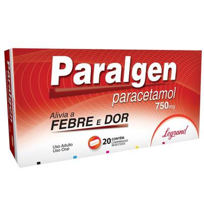 Paralgen 750mg Com 20 Comprimidos