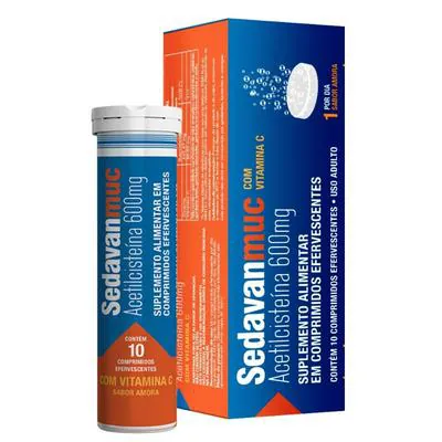 Sedavan Muc Vitamina C 600mg 10 Comprimidos