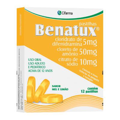 Benatux Sabor Mel Limão 12 Pastilhas