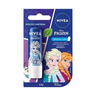 Nivea Hidratante Labial Original Care Edição Limitada Disney Frozen 4,8g
