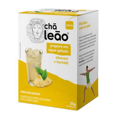 Chá Gelado Leão Abacaxi e Hortelã 10 Sachês
