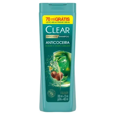 Shampoo Clear Anticoceira Leve mais e Pague menos 400ml