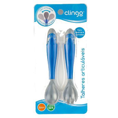 Talheres Articuláveis Clingo Azul