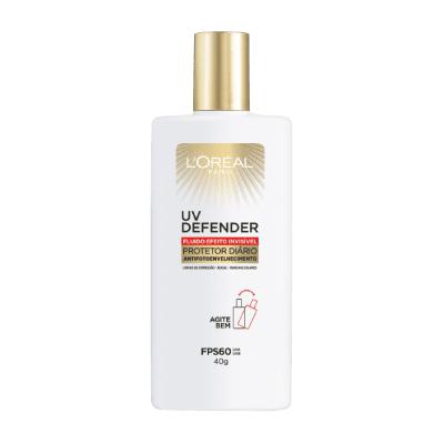 Protetor Solar Facial L'Oréal Fluido UV Defender FPS60 40g