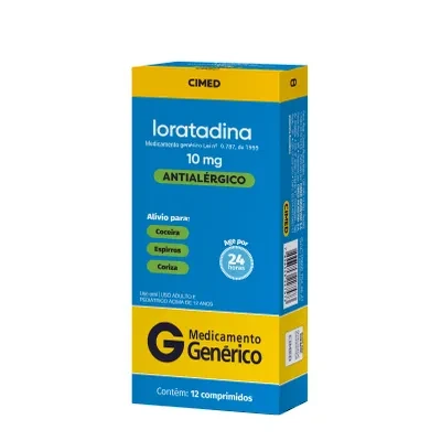 Loratadina Cimed 10mg 12 Comprimidos