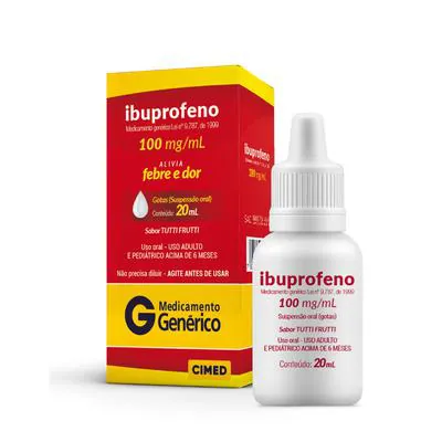 Ibuprofeno Cimed 100mg 20ml