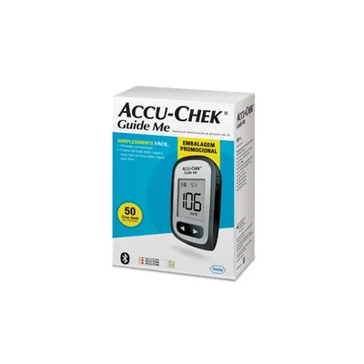 Kit Accu-Chek Guide Me Kit Monitor Glicemia Completo 50 Tiras preço
