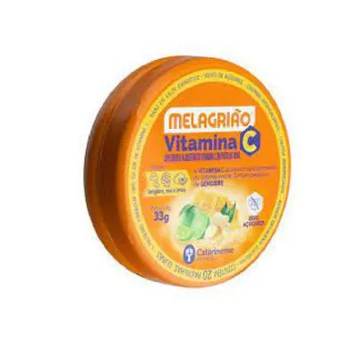 Melagrião Vitamina C Limão e Mel Lata 20 Pastilhas