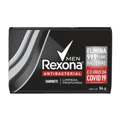 Sabonete Barra Rexona Men Antibacterial Limpeza Profunda 84g