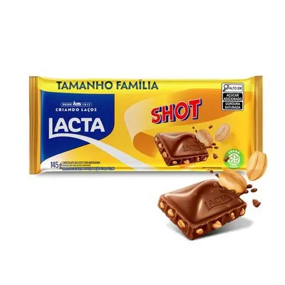 Chocolate Lacta Ao Leite Com Amendoim Shot 145g
