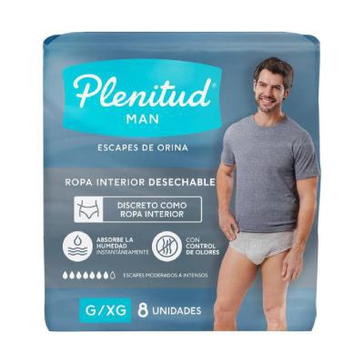 Cueca Descartável Plenitud Man X/XG 8 Unidades